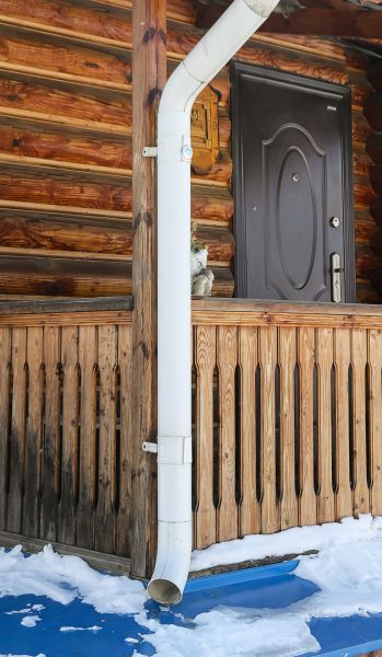 Porch Downspout Installation in Loveland